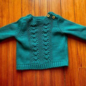 Baby Organic Cotton Cable Knit Sweater